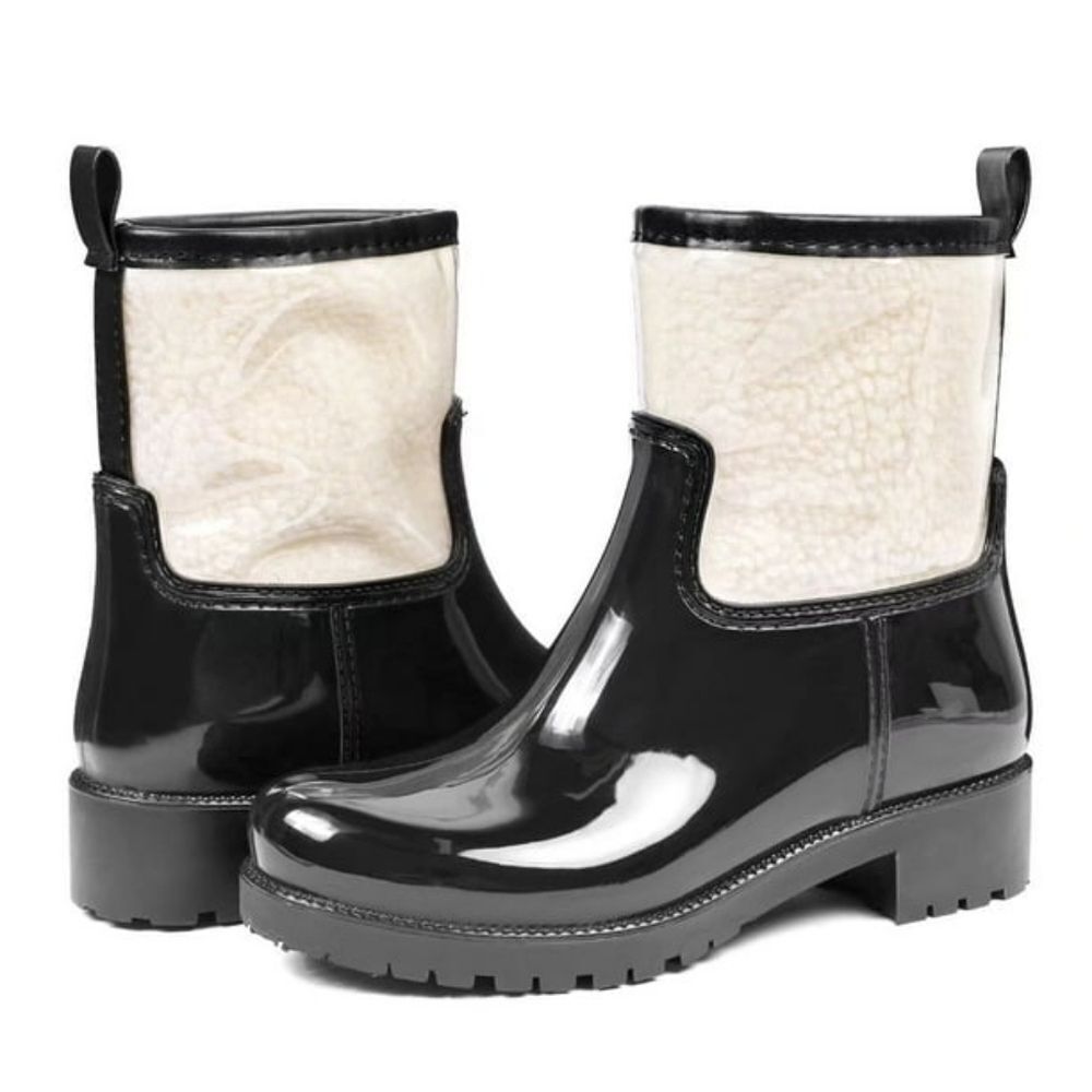 (85-4464) DKSUKO Women's Rain Boot Mid Calf Waterproof Boots Sz 10